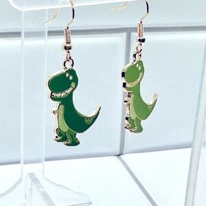Green Toy/Cartoon Dinosaur Earrings​